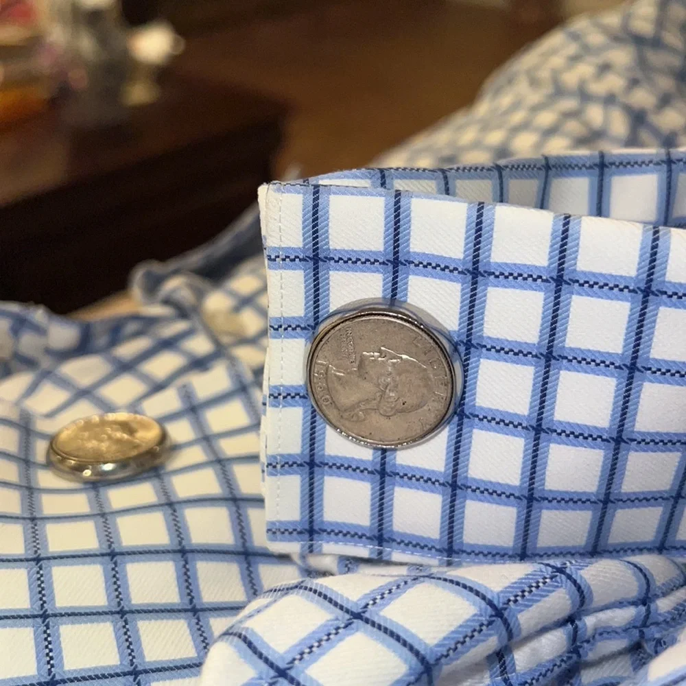 Vintage 1960 Quarters Cufflinks they’re over 60 years old!